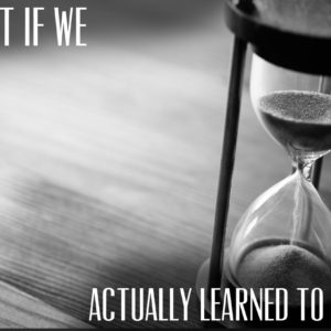 What if we Actually Learned to Wait