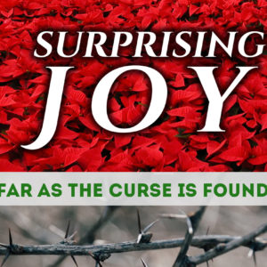 Surprising Joy…Far As the Curse Is Found…